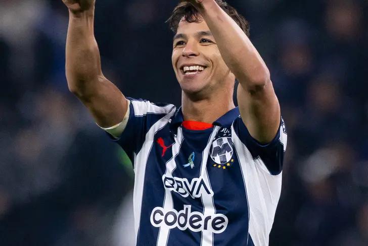 El festejo del español - Foto: X (@Rayados)