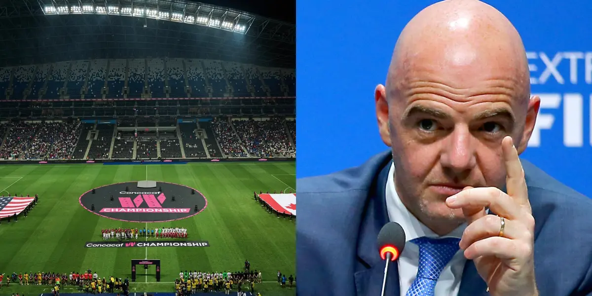 Gianni Infantino se fue maravillado del Estadio BBVA