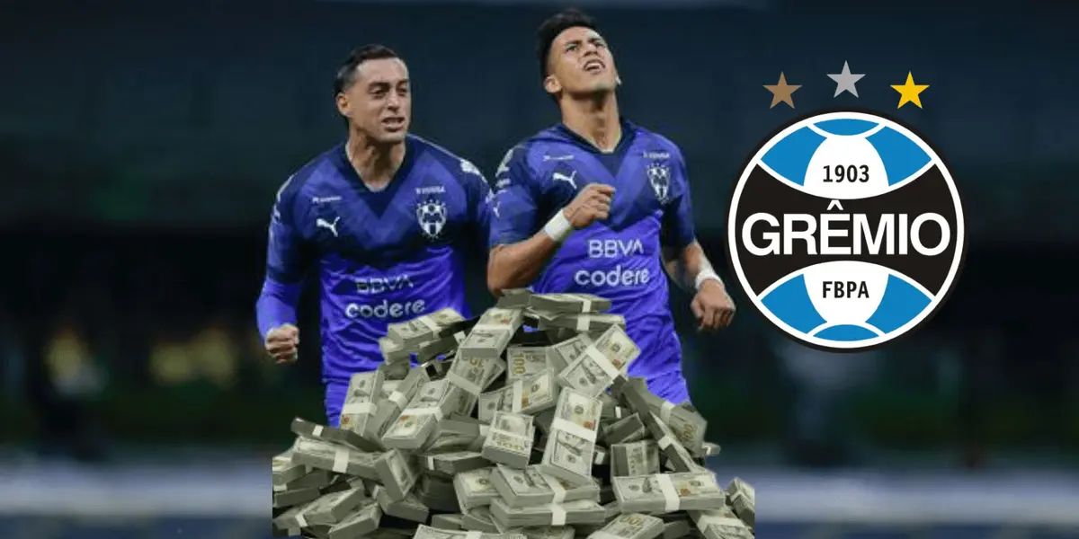 La cantidad millonaria que Rayados recibirá en caso d  en vender a Rogelio Funes Mori y a Maximiliano Meza al Gremio de Brasil 